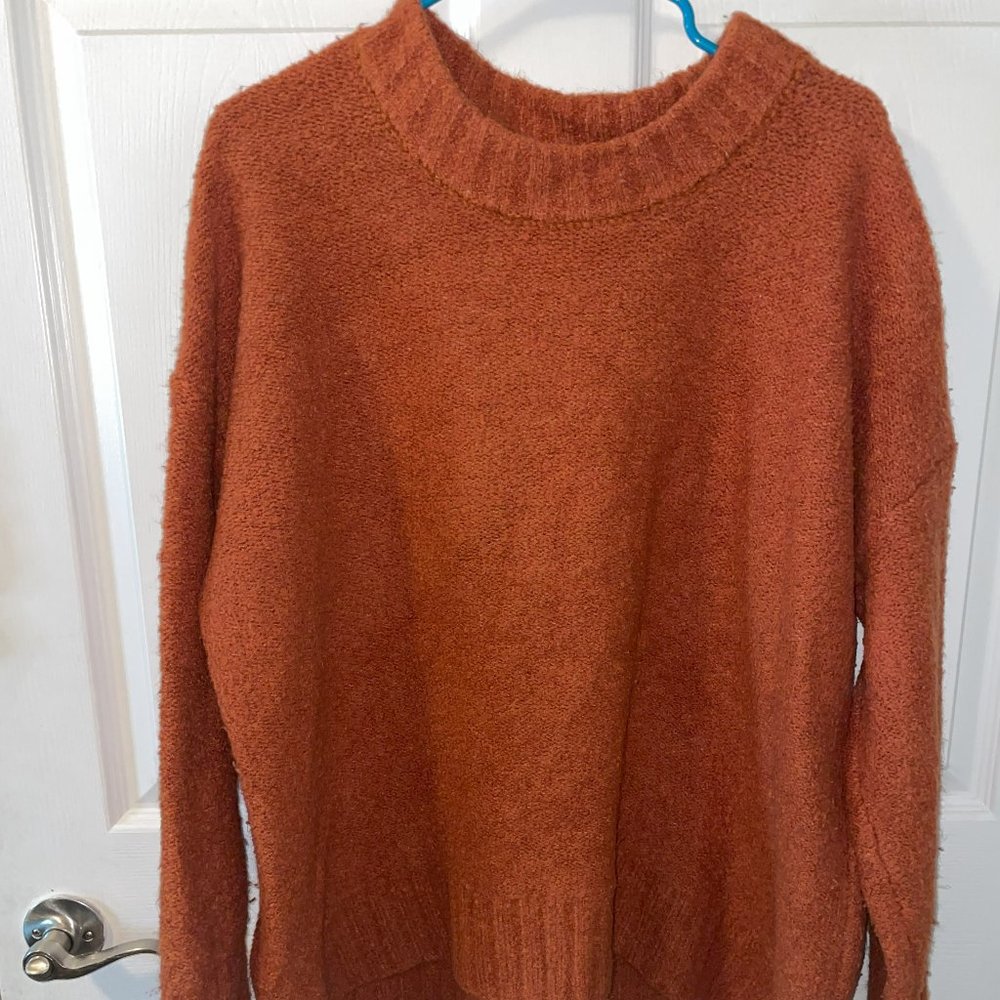 Heavy Thick Sweater - burnt orange